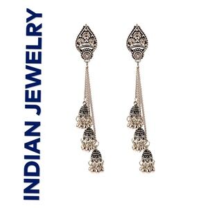 🐘 Indian Creative Crystal Tassel Drop Earrings